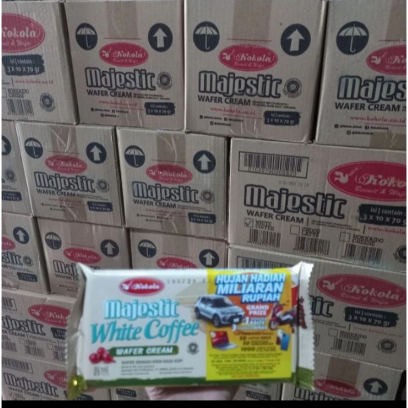 

Majestic white cofee 70gr kartonan isi 30pcs