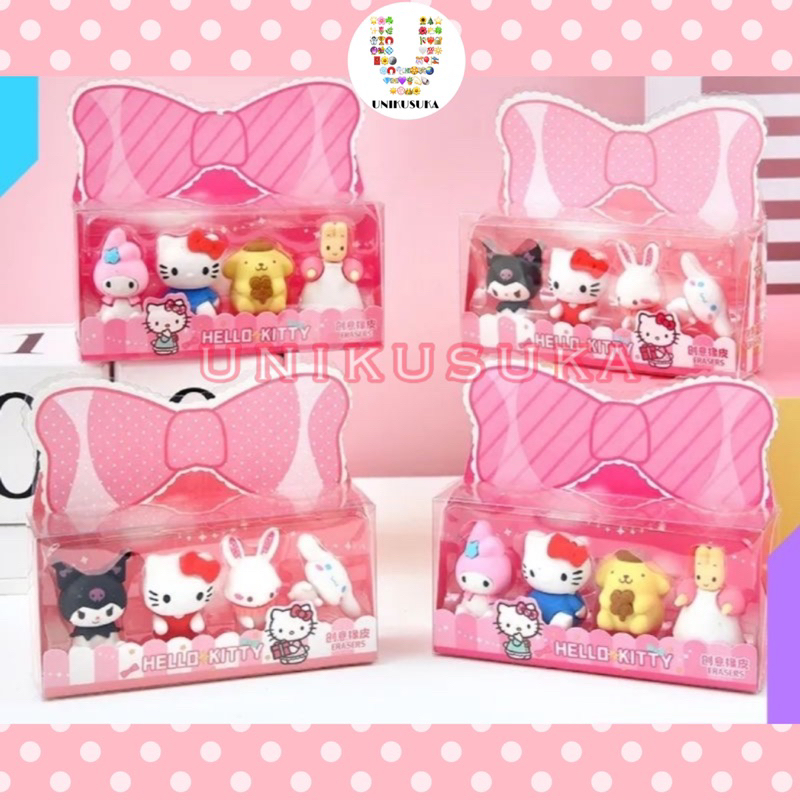 

[UNIKUSUKA] PENGHAPUS BOX 3D SANRIO 4 KARAKTER SPECIAL EDITION