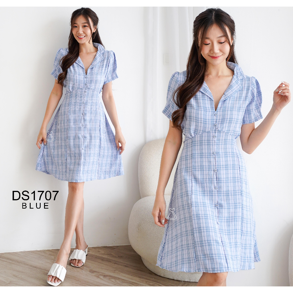 SEOLUX - DS1707 - Dress Crinkle Midi Casual