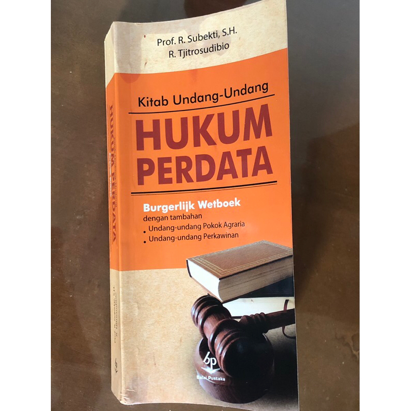 Buku KUHPerdata Prof. R. Subekti, S.H. dan R. Tjitrosudibio Original