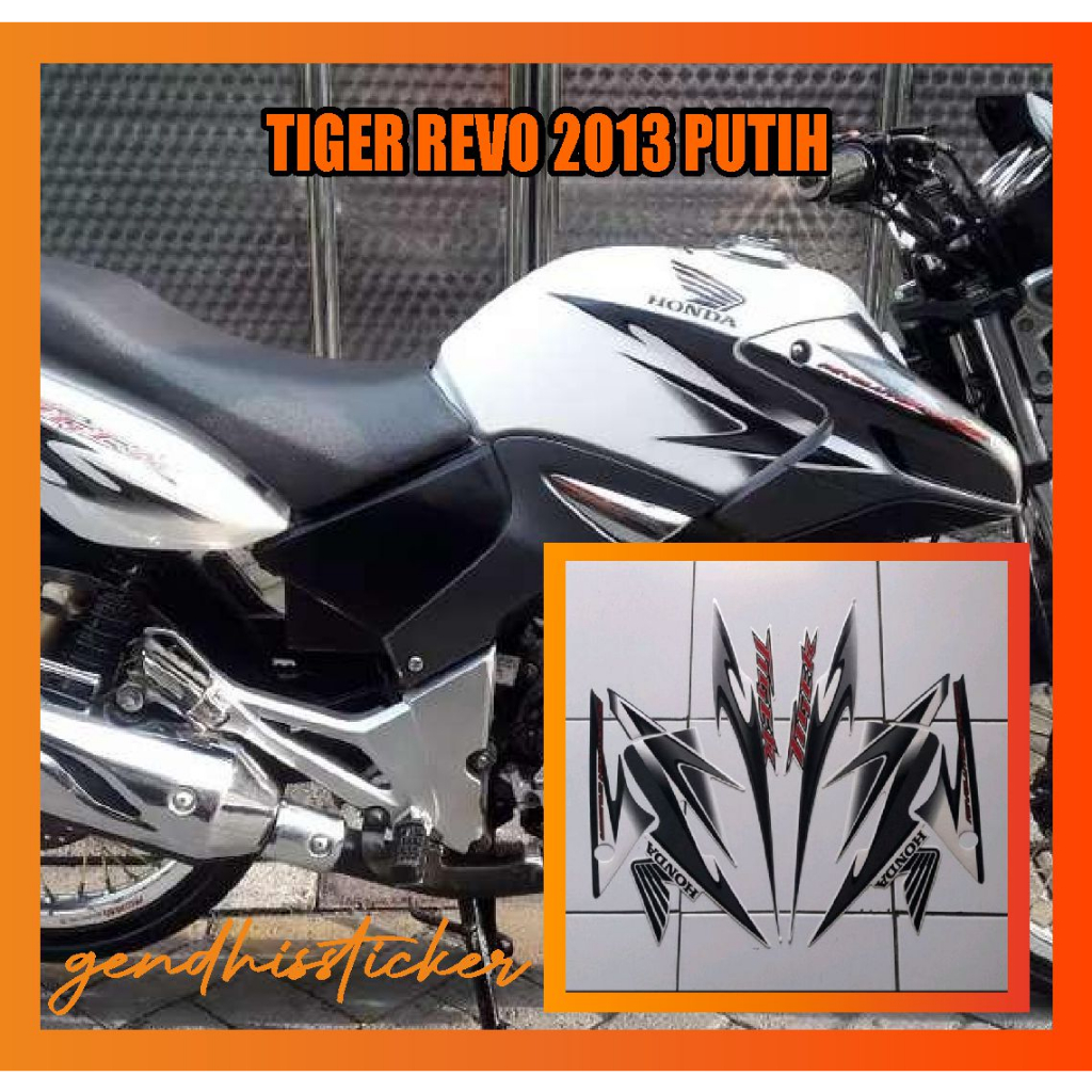 striping motor tiger revo 2013 putih