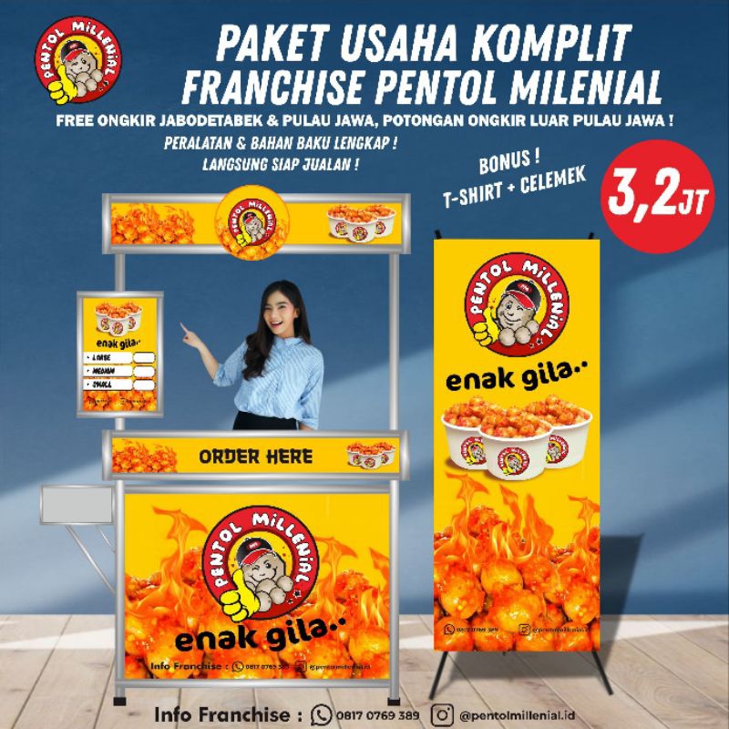 

PAKET USAHA PENTOL MILLENIAL, SIAP JUALAN !