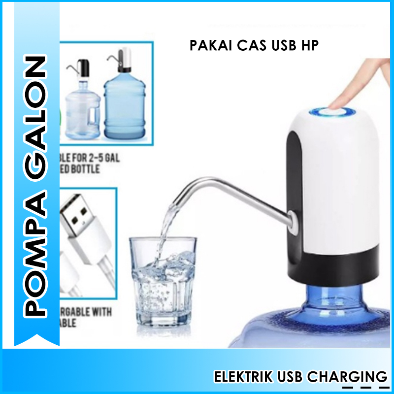 Pompa Air Galon Electric Original Tidak Berisik Tanpa Suara Bukan Panas Dingin Otomatis q2