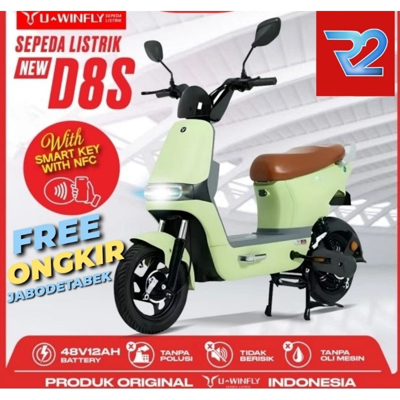 Sepeda Listrik Uwinfly D8S