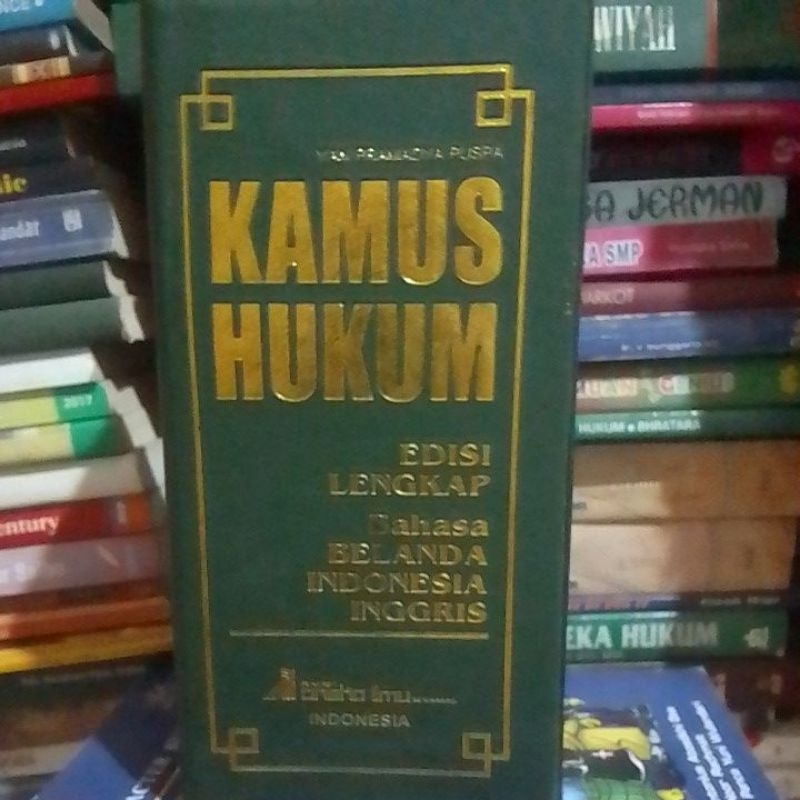 KAMUS HUKUM edisi Lengkap Bahasa BELANDA. INDONESIA. INGGRIS ( HACD COVER )