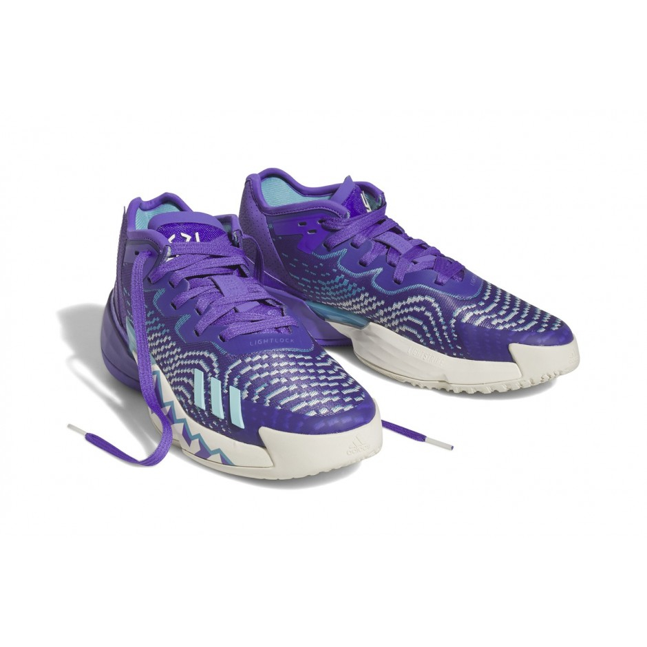 SEPATU BASKETBALL PRIA ADIDAS DON ISSUE 4 PURPLE RUSH ART HR0710
