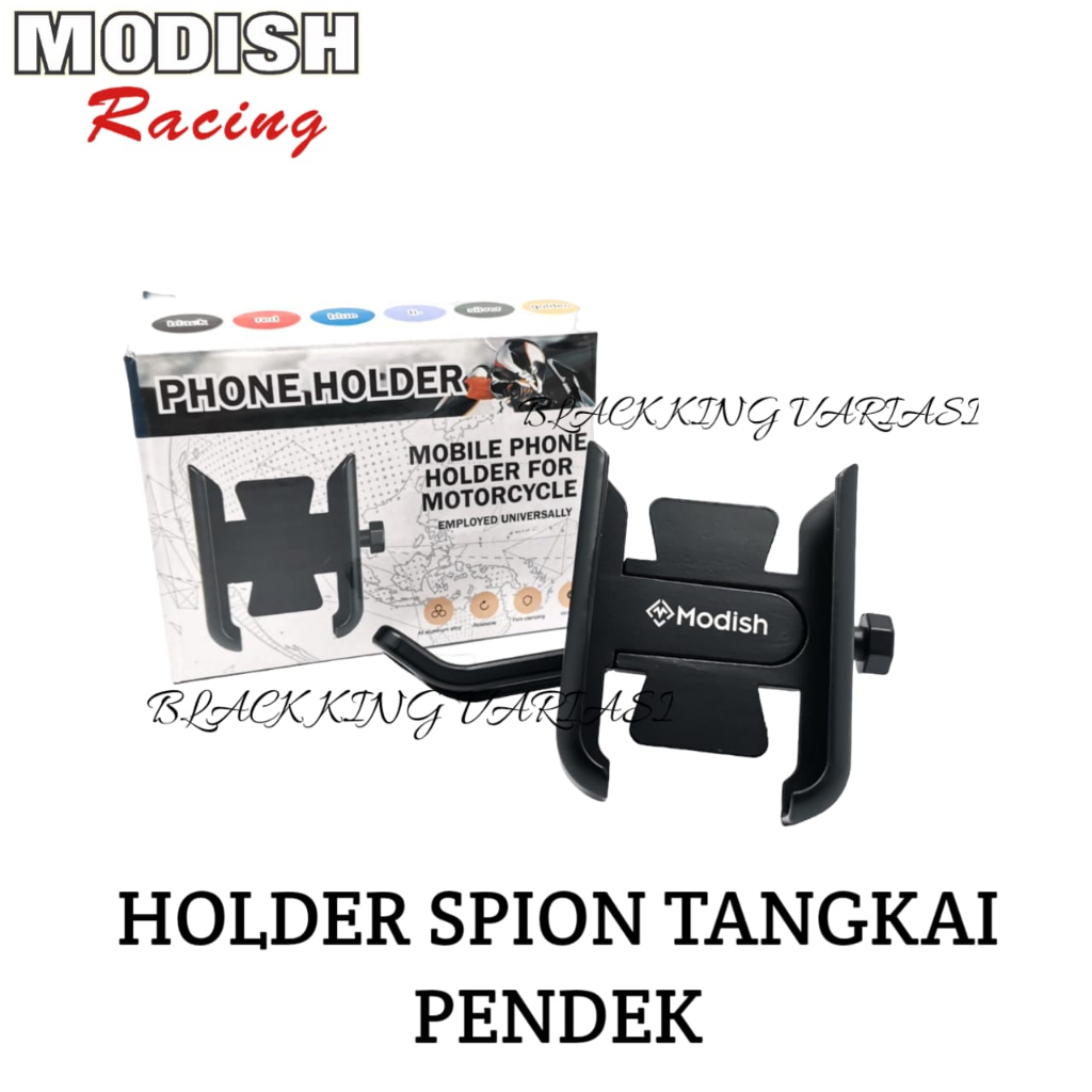 Ann Holder Hp Motor Besi Stang Full Alumunium Dudukan Penahan Hp Holder Spion Motor Universal