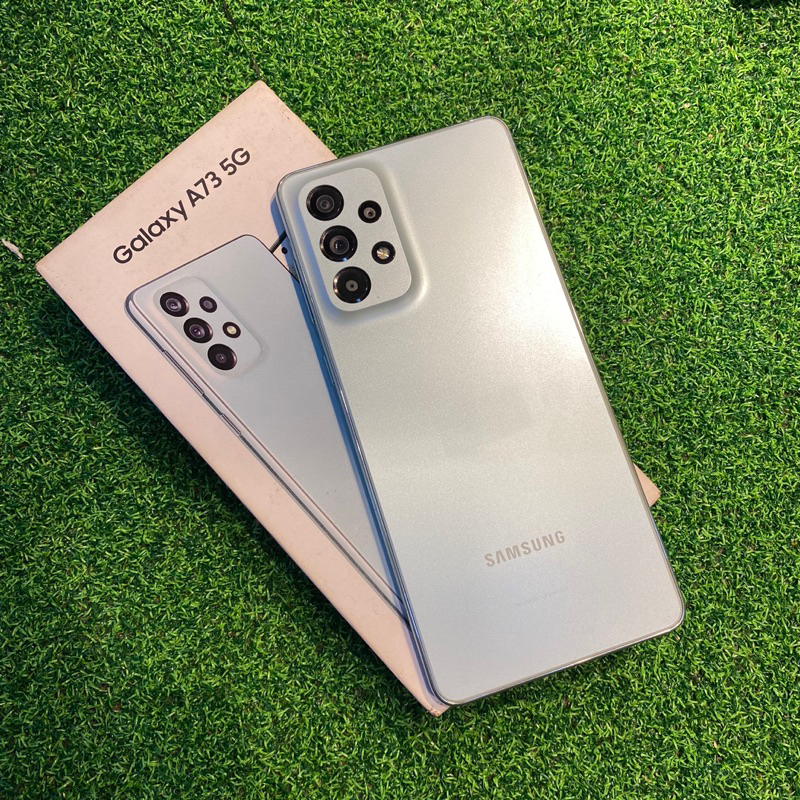 Samsung A73 5g 8/256gb second bekas pakai resmi sein normal fullset original
