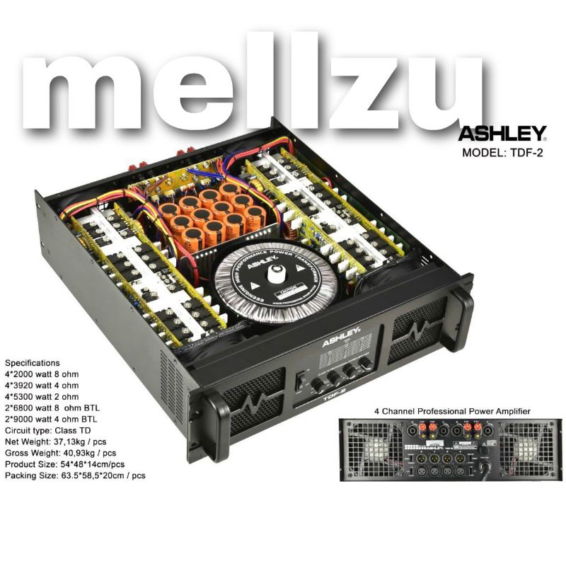 Power Ashley TDF 2 Original Amplifier ASHLEY TDF2
