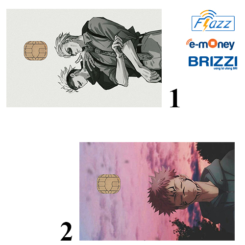 CUSTOM KARTU FLAZZ BCA GENERASI 2 ATAU EMONEY/SALDO 0 - JUJUTSU KAISEN