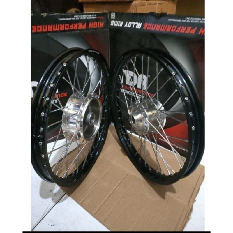 Velg TDR  MX king  140/160/185 Ring17 tromol set jari velg siap pasang motor MX king