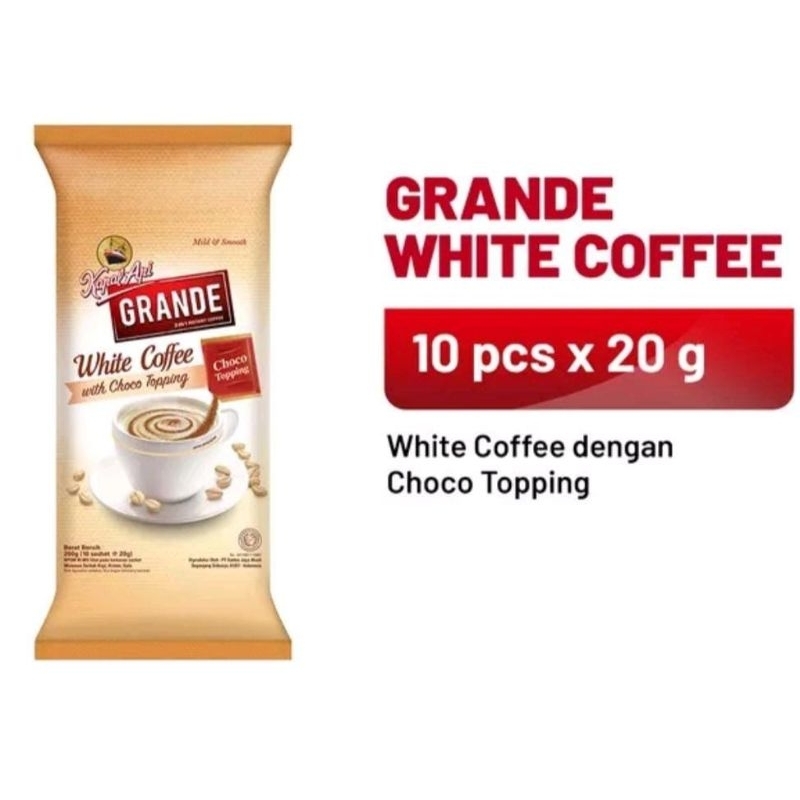 

Kopi Kapal Api Grande White Coffee isi 10x20gr