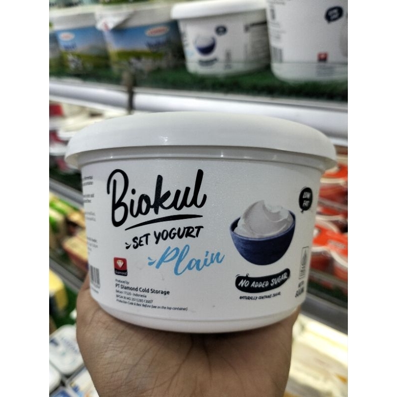 

[INSTANT & SAMEDAY ONLY] Biokul Yoghurt Plain 500ml Lokal HALAL