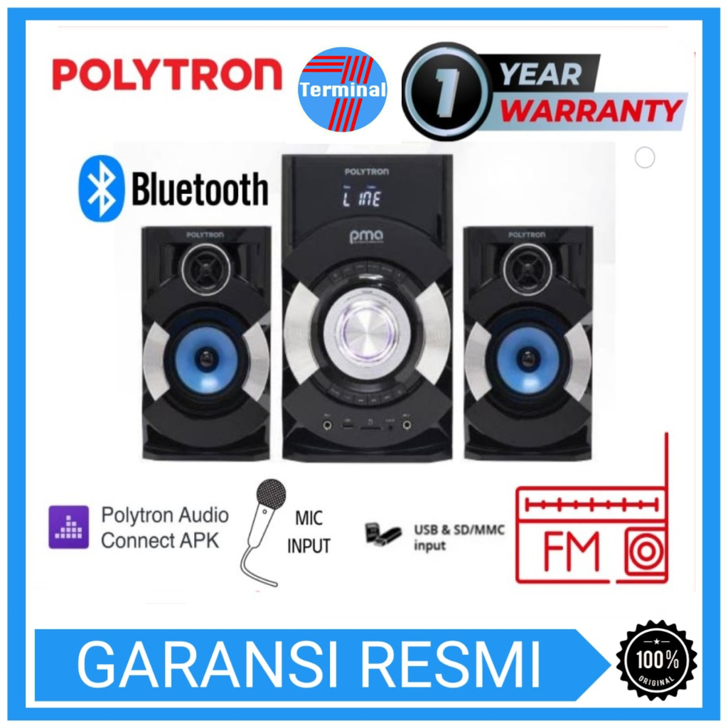 POLYTRON Speaker Bluetooth PMA 9527 FM RADIO