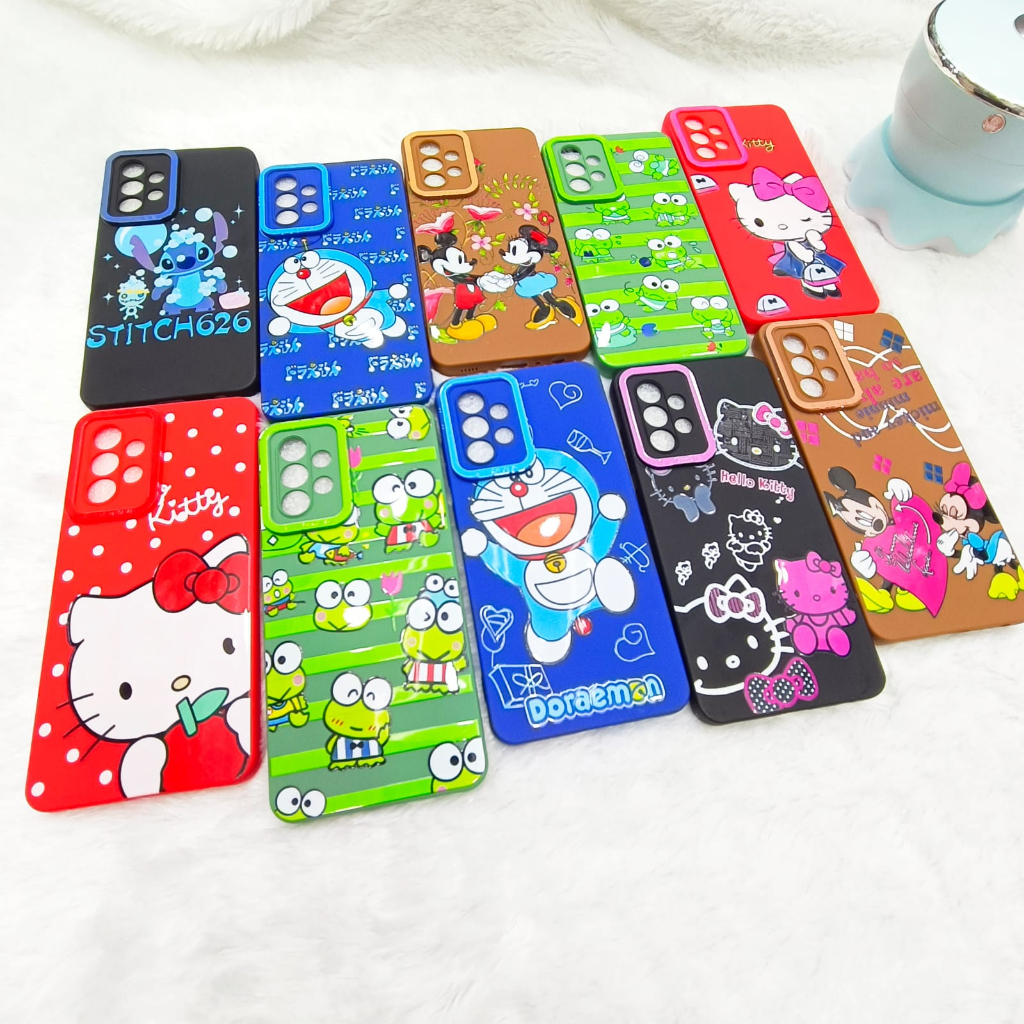 GROSIR SOFTCASE PRO CAMERA DORAEMON LUCU UNTUK SMSNG OPP RLME RDMI VVO BAHAN SILIKON SUPER TEBAL