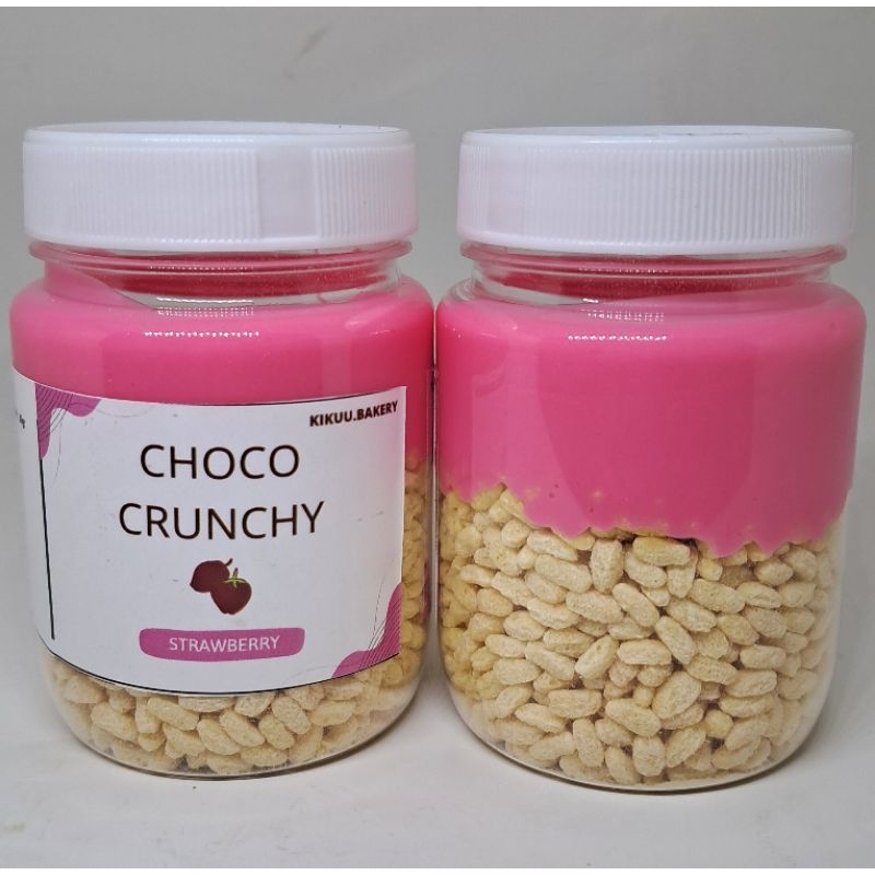 

Choco crunchy rice crispy jar coklat strawberry / choco viral / chocolate