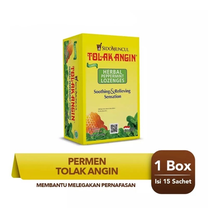 

tolak angin permen sidomuncul 15 saset sachet 15's / box