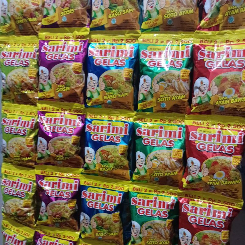 

Sarimi Gelas 30gram per renceng