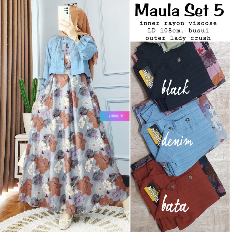 MAULA SET #5 BY VINSTORE / INNER RAYON BEST SELLER NEW ARRIVAL