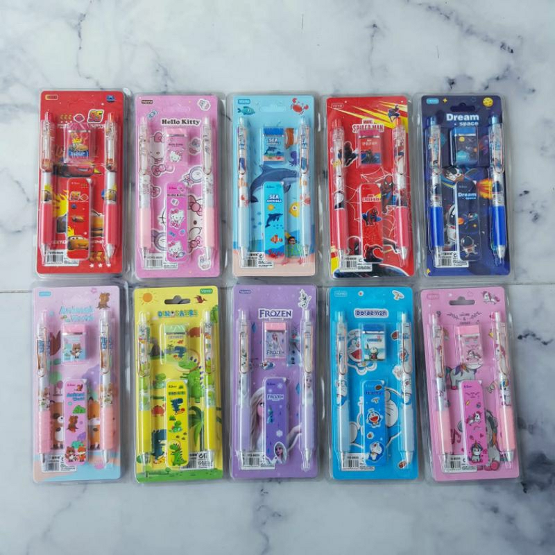 

BARANG KOSONG STATIONARY SET KARAKTER/STUDY SET 4IN1/FS0052(8029) ATK