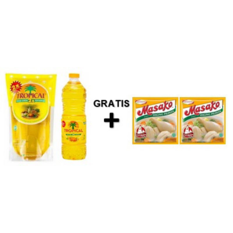 

Tropical 1 liter GRATIS 2 Sachet Masako