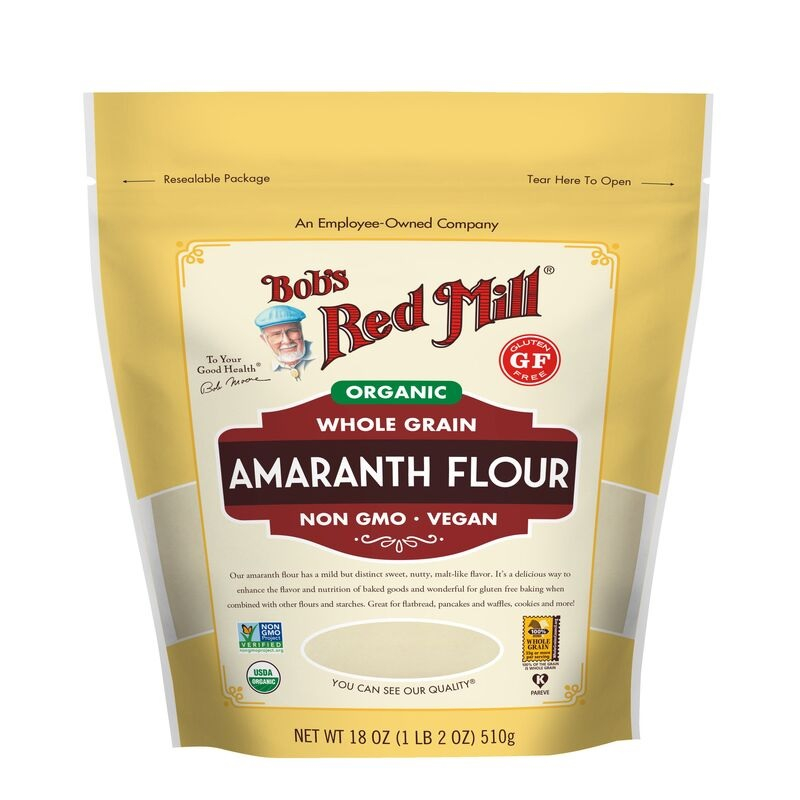 

Bob's Red Mill Organic Gluten Free Wholegrain Amaranth Flour 510g