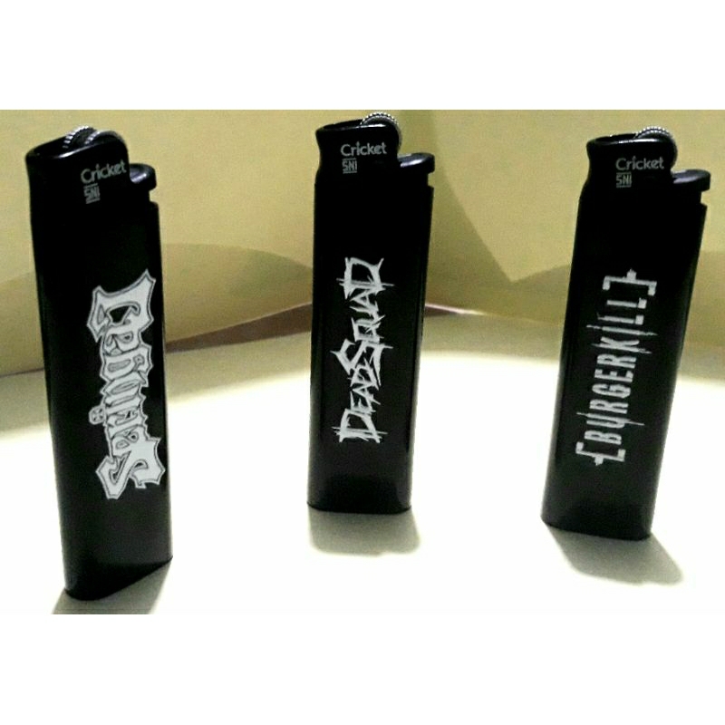 korek gas cricket logo band metal lokal