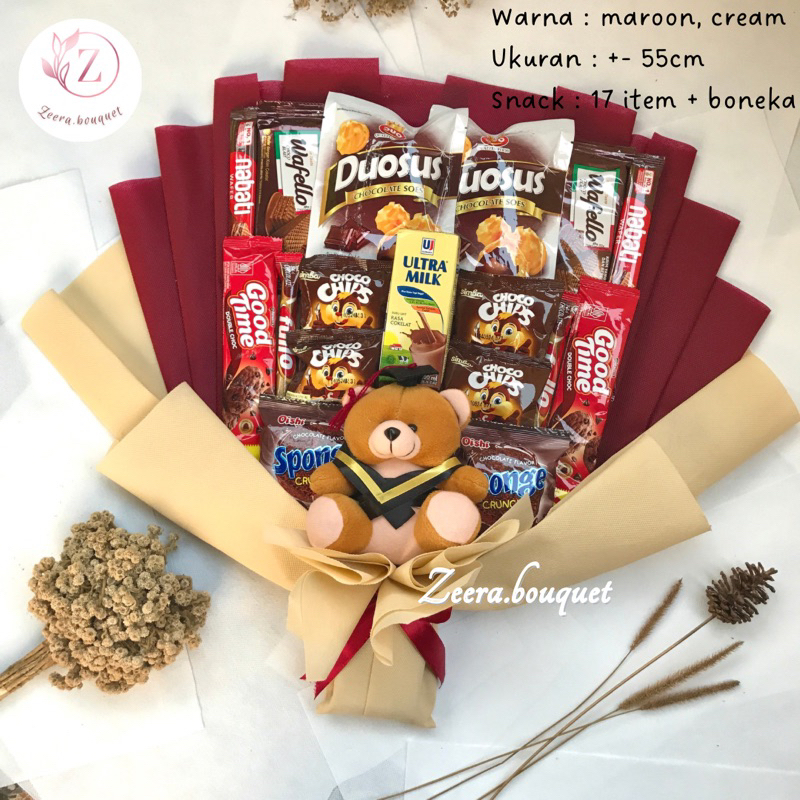 

READY STOCK (B20) Bucket wisuda/buket graduation/bouquet [INCLUDE: Greeting card+packing]