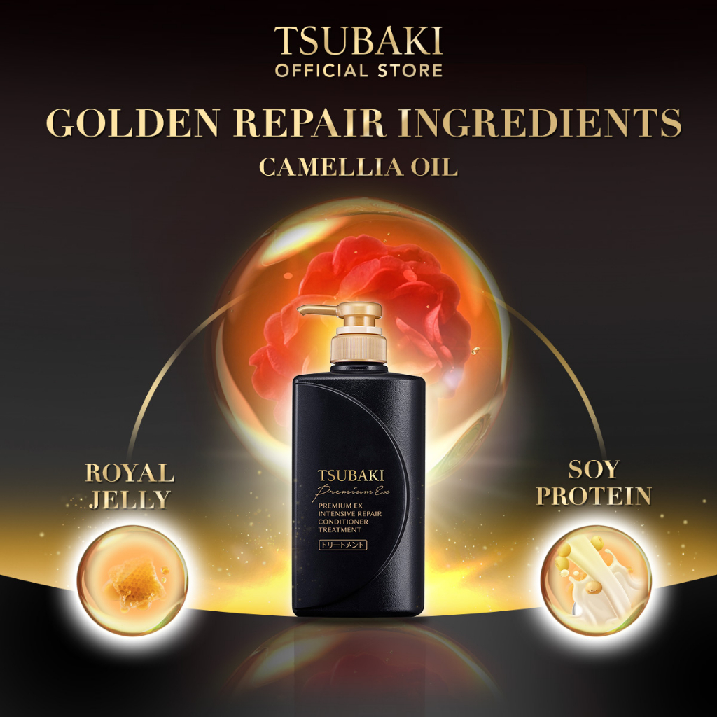 Tsubaki Premium Ex Intensive Repair Conditioner + Senka White Clay Facial Foam (Free)