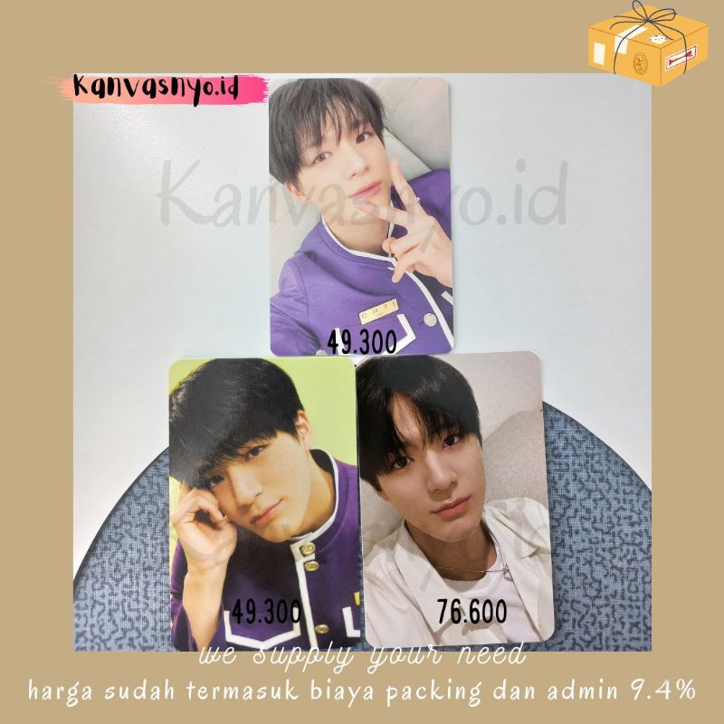 Photocard Official Jeno NCT Dream Seasons Greetings 2022 SG Keycard, Photopack, PC