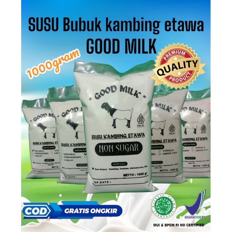 

susu kambing etawa Bubuk organik GOOD MILK berat 1kg