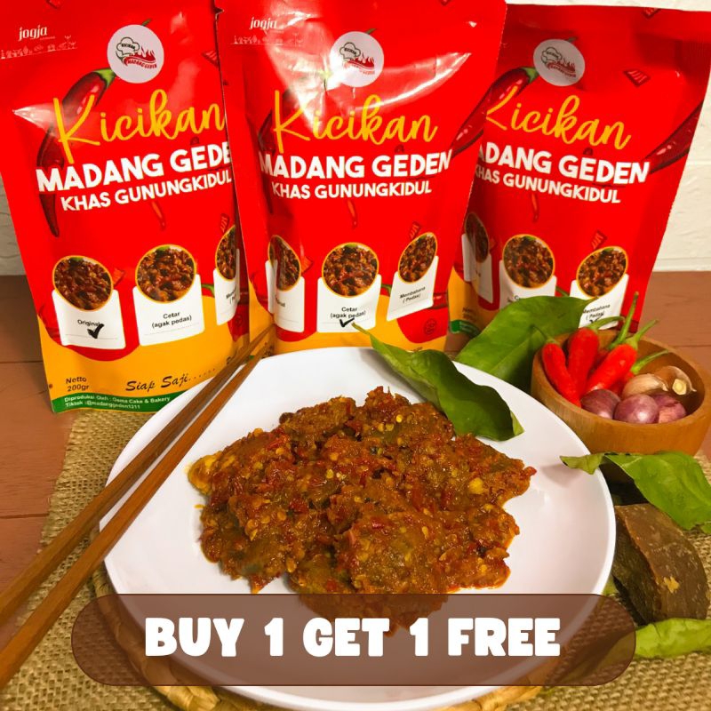 

PAKET 2 POUCH KICIKAN MADANG GEDEN | Kuliner Khas Gunungkidul Yogyakarta || Oleh-oleh, lauk instan, oseng mercon