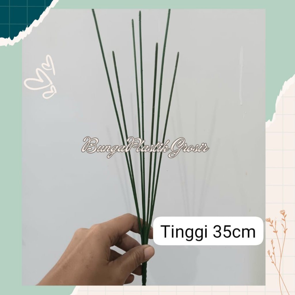 Kawat Bunga Tangkai Bunga Cabang 7 / 1 Lusin