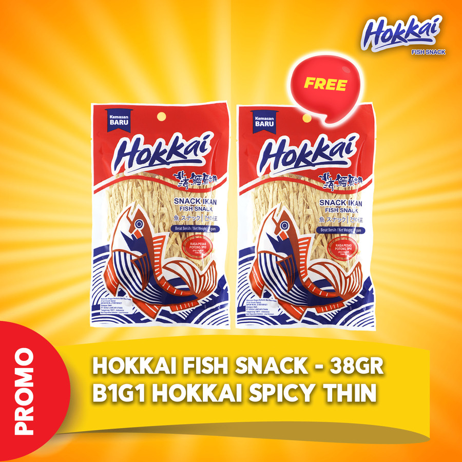 

Hokkai Fish Snack Beli 1 Spicy Thin 38 Gram Gratis 1 Spicy Thin 38 Gram