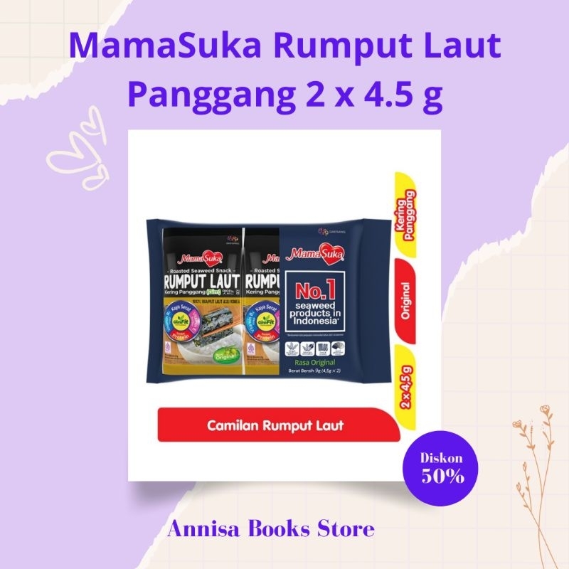 

ABS - MamaSuka Rumput Laut Panggang 2 x 4.5 gram