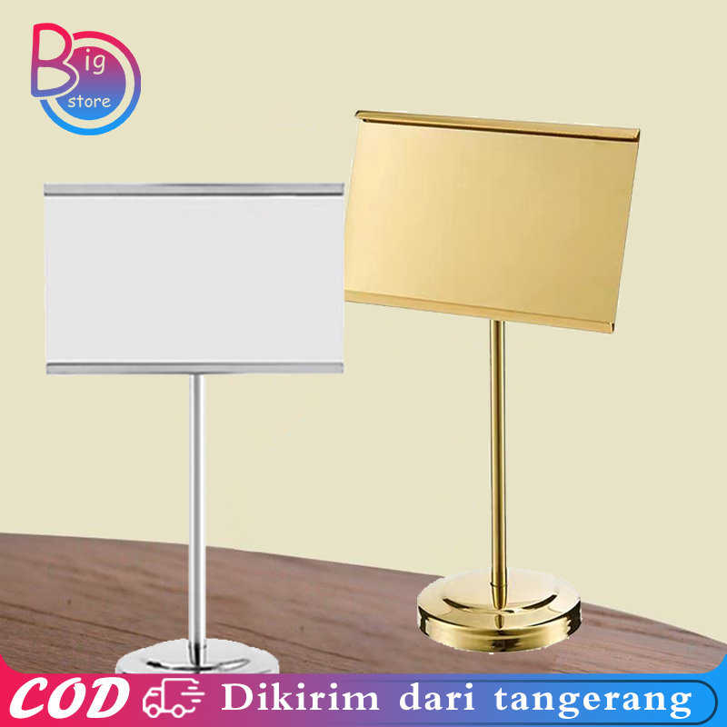 

Table Number Holder 15cm Name Tag Holder Tiang Nomor Meja Restoran Stand Menu Stand