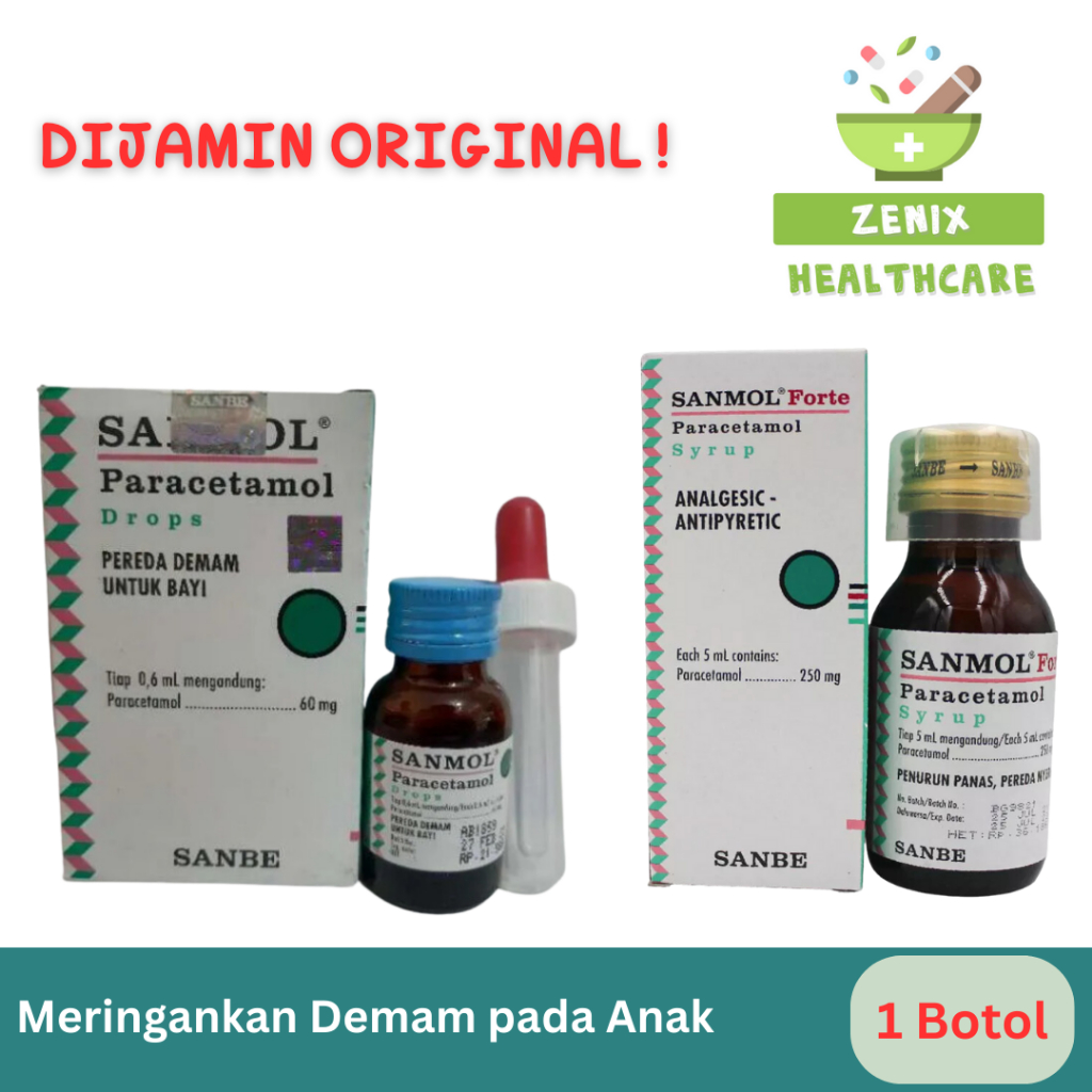 Sanmol Drop/Sirup Obat Demam Anak