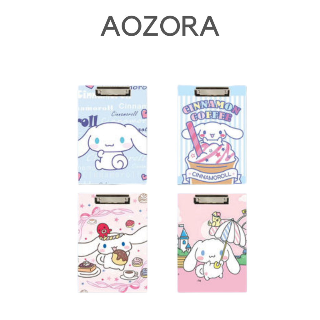 

[ Aozora ] Clipboard Papan Jalan Ujian Karakter Motif Lucu A4