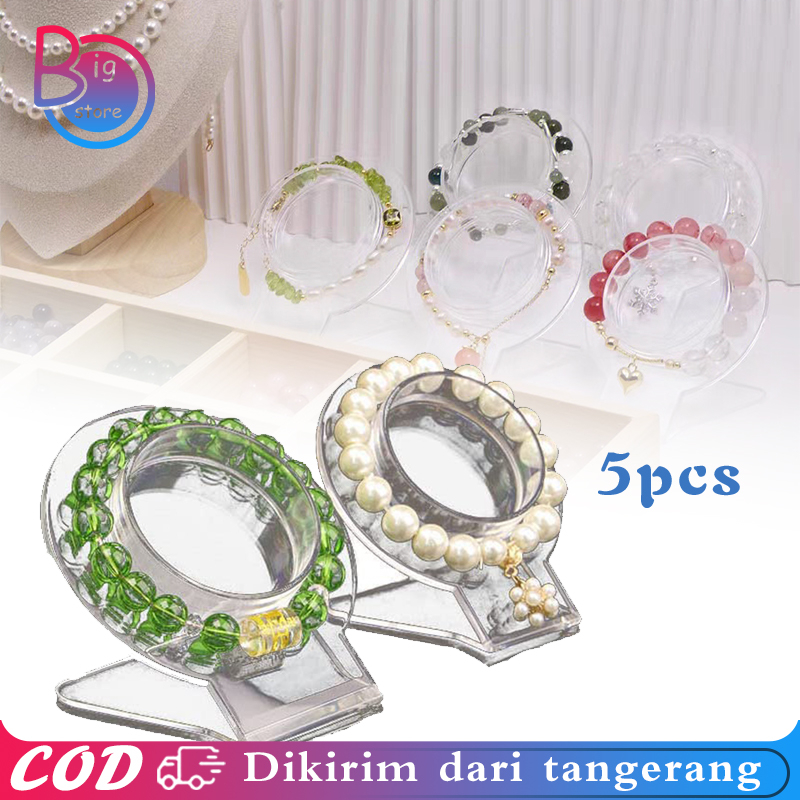 5pcs Display Gelang Akrilik Transparan Rak Gelang Display Rak Perhiasan Akrilik Rak Display Gelang