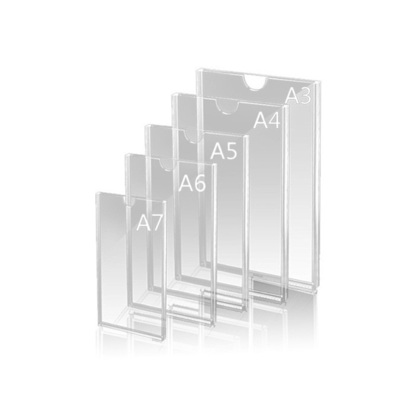 Acrylic Pocket Thicker / Akrilik Display Frame Dinding