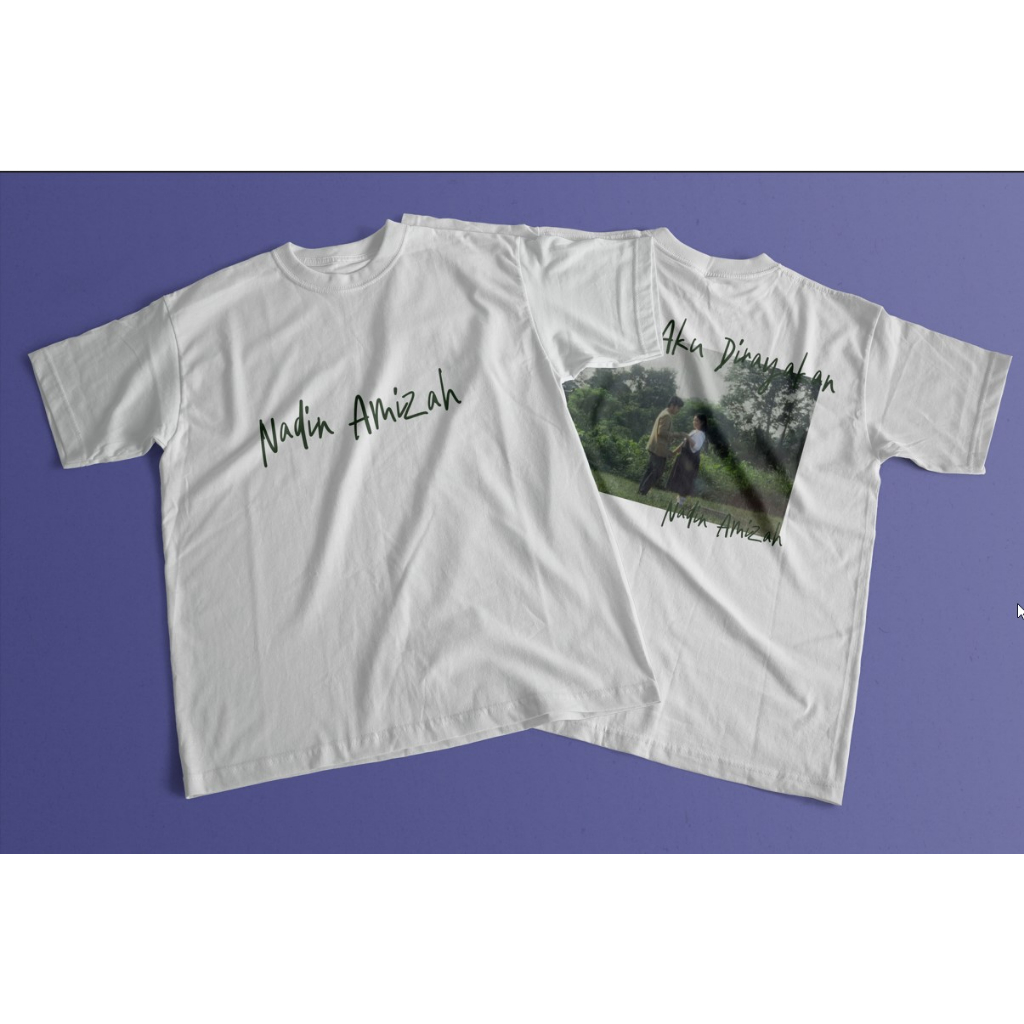 Kaos unofficial Nadin Amizah - Semua Aku Dirayakan
