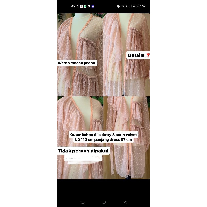 outer tile brukat#preloved