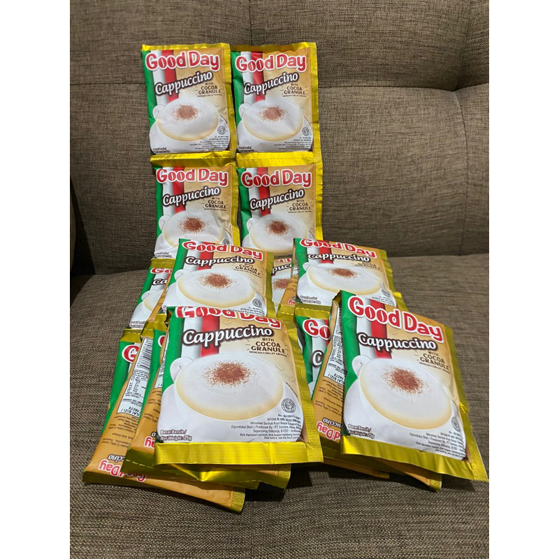 

GOOD DAY CAPPUCINO with COCOA GRANULE 25gr isi 10