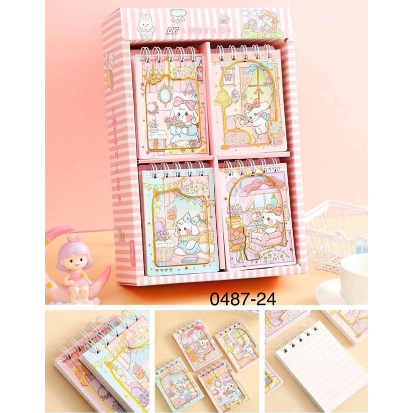 

(A7) NOTEBOOK SPIRAL MINI 0487-24 / BUKU TULIS CATATAN MOTIF KARTUN LUCU