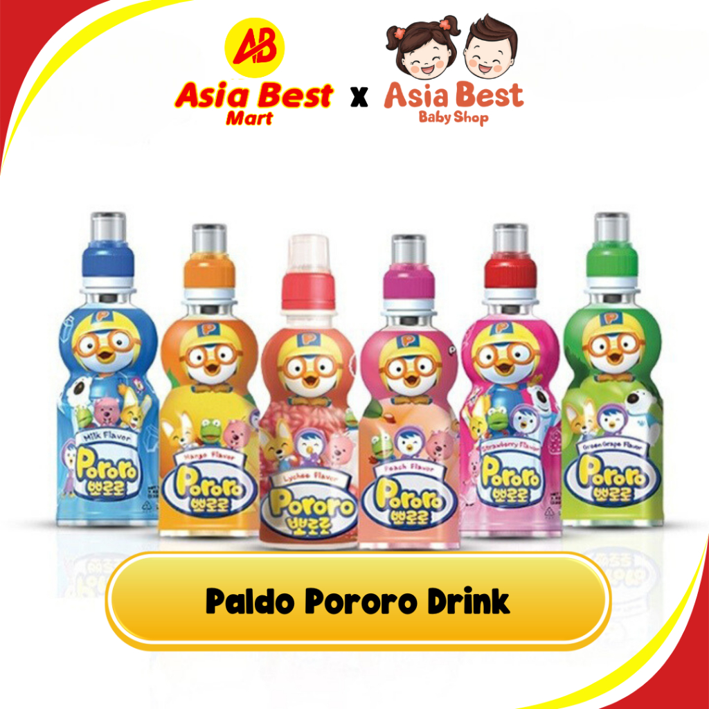 

Pororo Drink 235Ml Strawberry Milk Blueberry Lychee Mango Peach Minuman Berasa