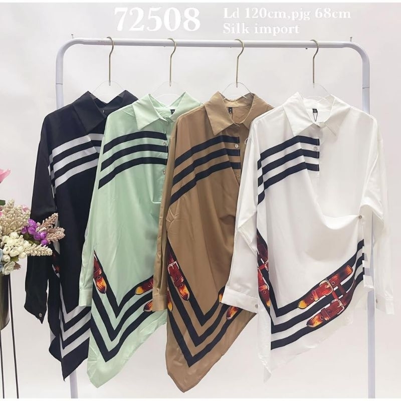 Kemeja Kattun silk wanita ld 120 PJ 68 KD 72508