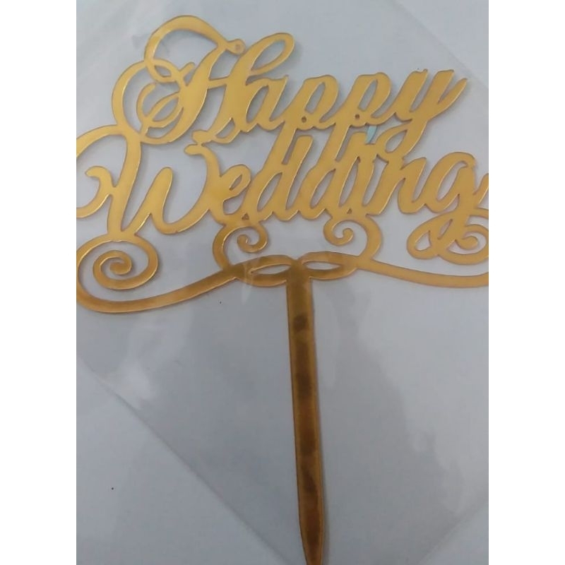 Topper Happy Wedding