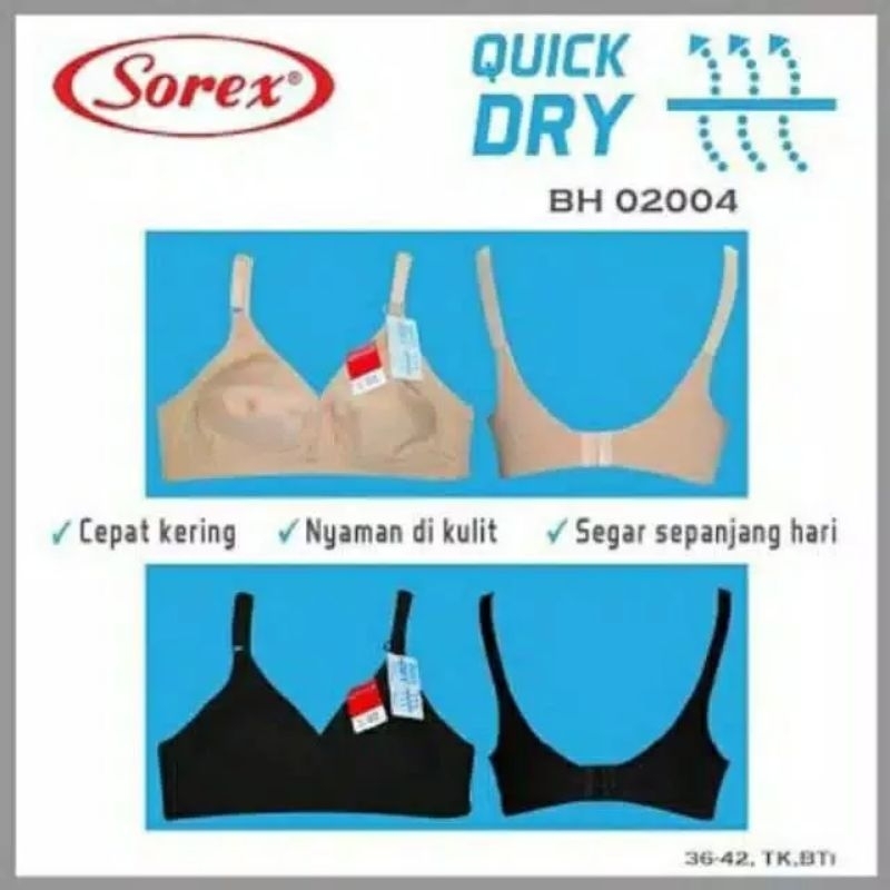 Bh Sorex 02004 bra wanita Sorex tanpa kawat Tampa bisa berpori - Sorex