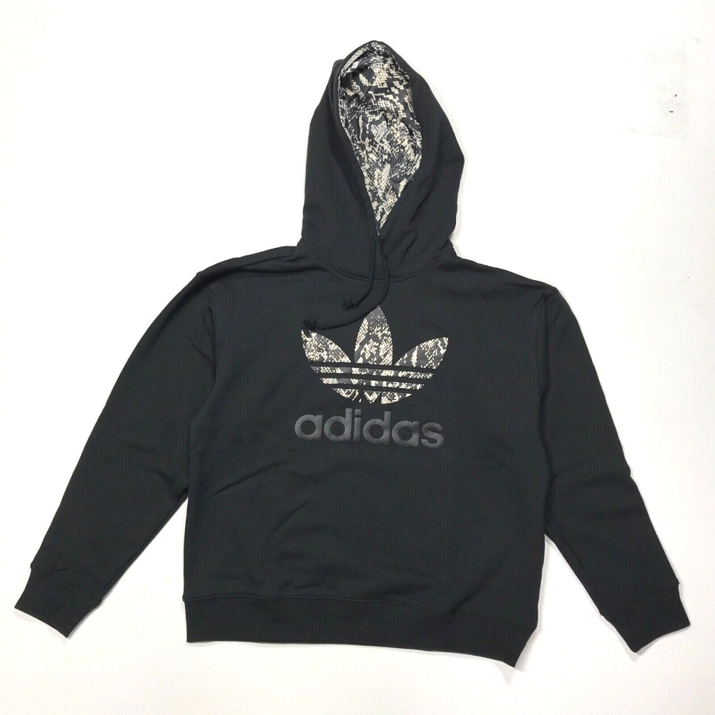 HOODIE CEWE Adidas Logo Hoodie Black Snakeskin IC6076