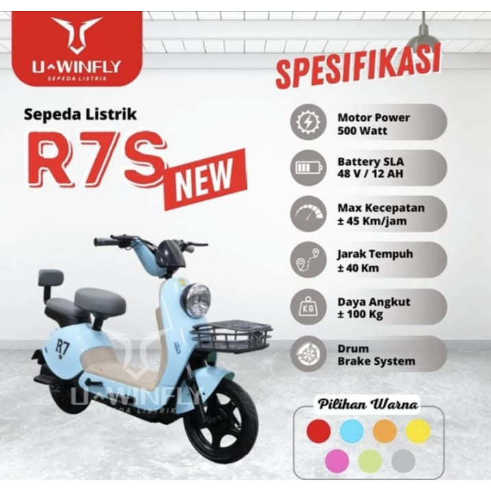 UWINFLY R7S SEPEDA LISTRIK